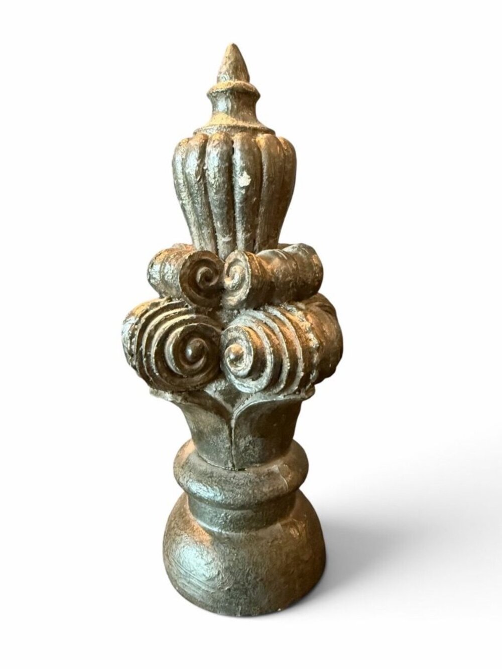 Ornate Antique Black Decorative Finial